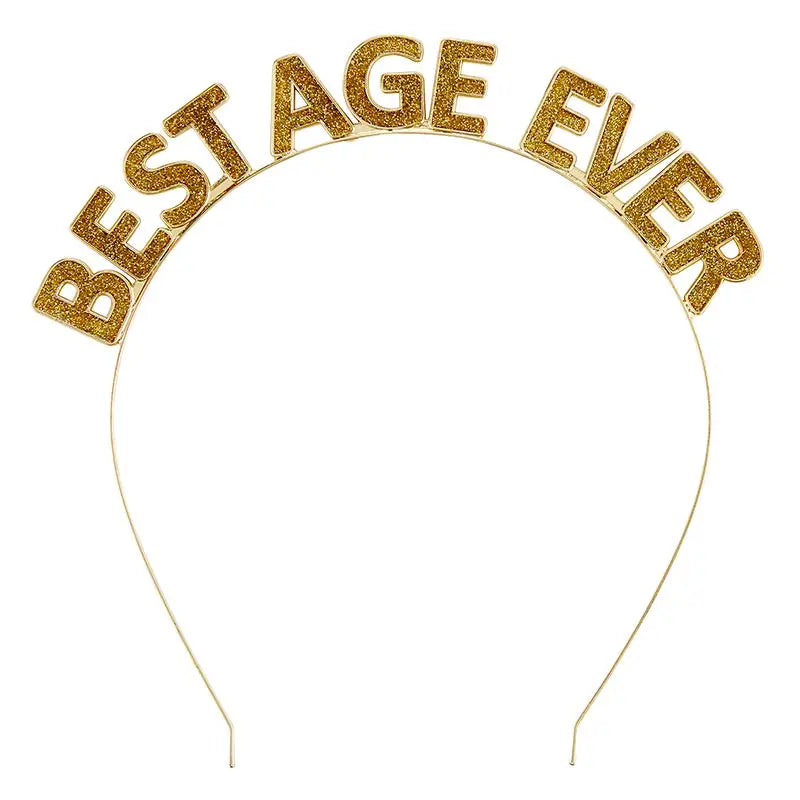 Happy Birthday/Best Age Ever Headband