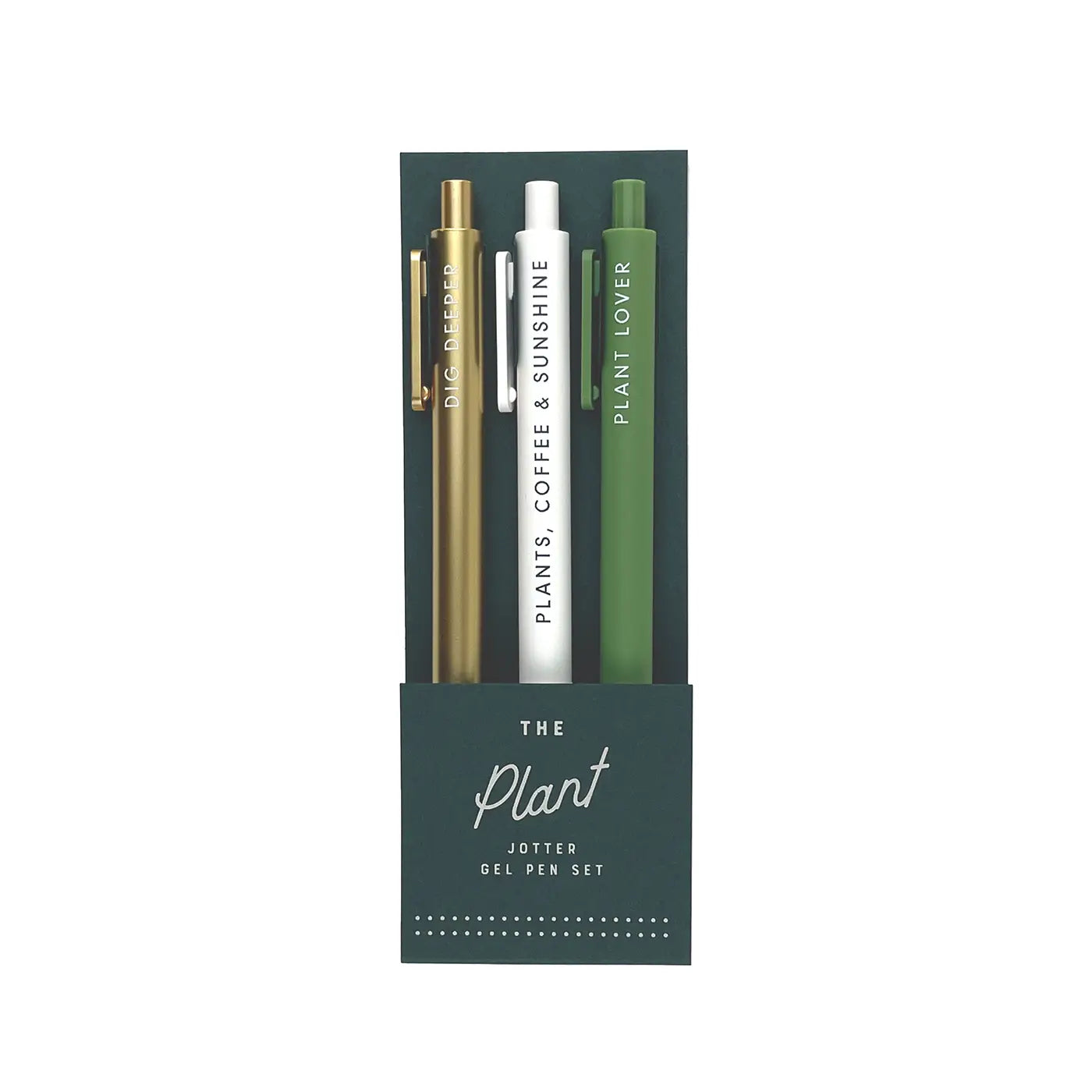 Plant Jotter-Set of 3 Gel Pens