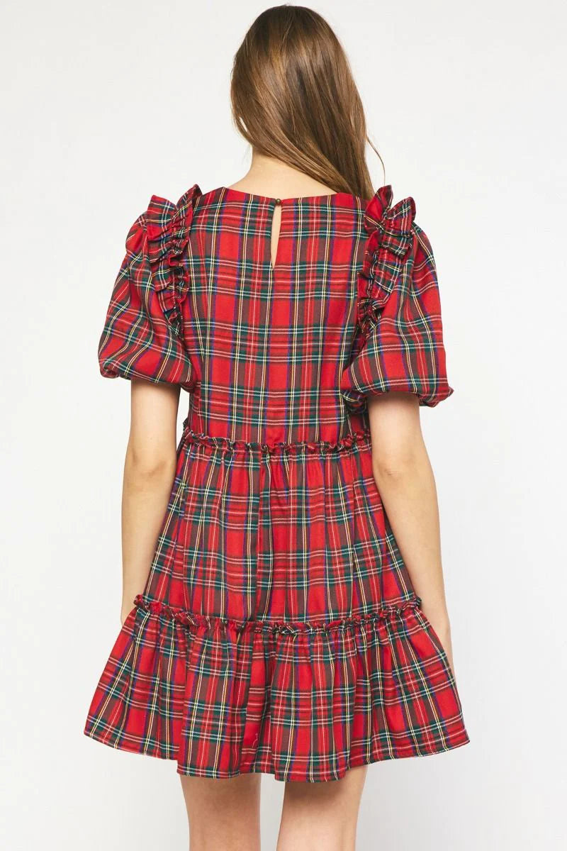 Red Plaid Dress