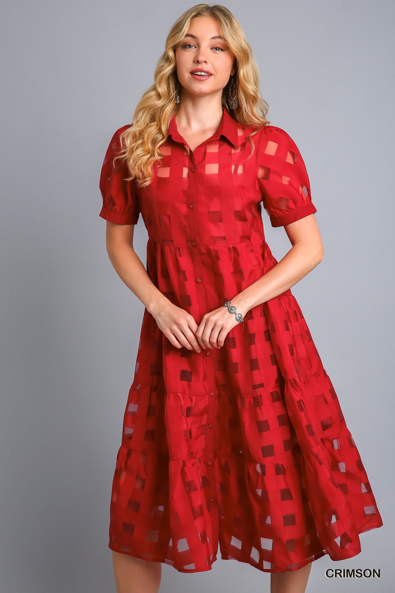 Basket Weave Midi Dress
