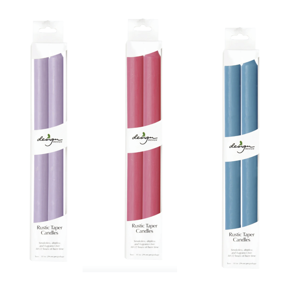 Set of Rustic Taper Candles