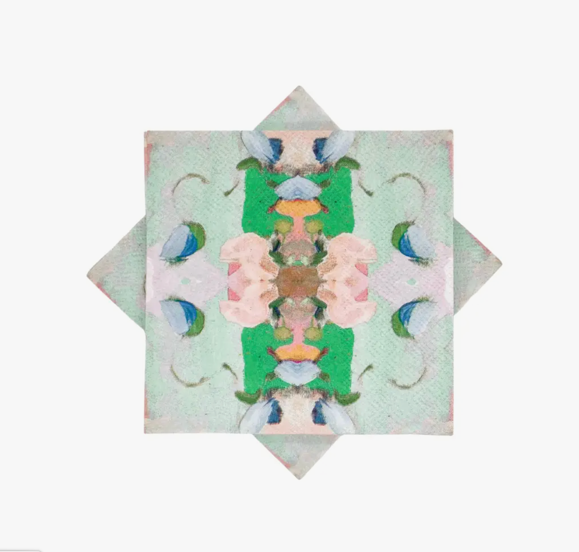 Monet'S Garden Green Cocktail Napkins