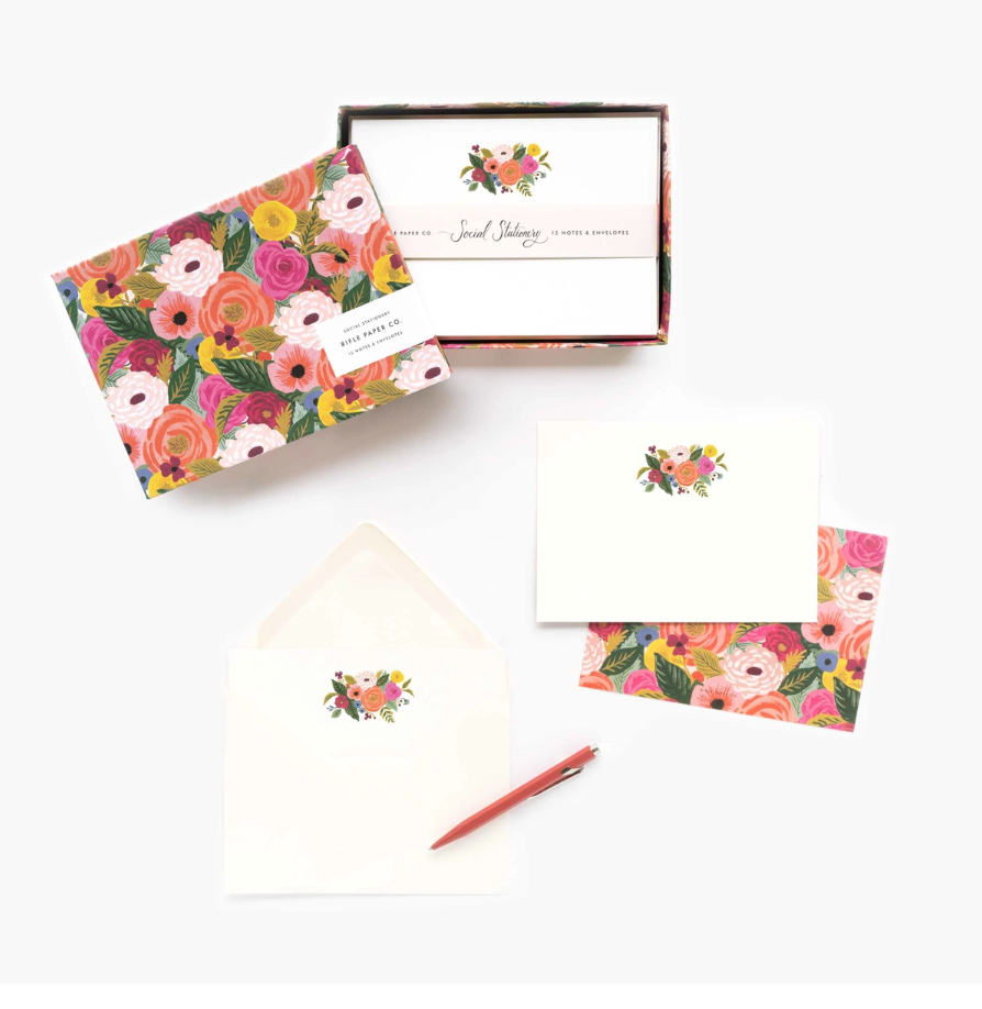 Juliet Rose Social Stationery Set