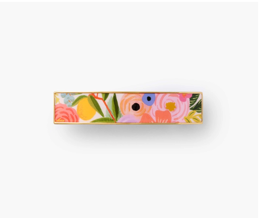 Garden Party enamel hair clip