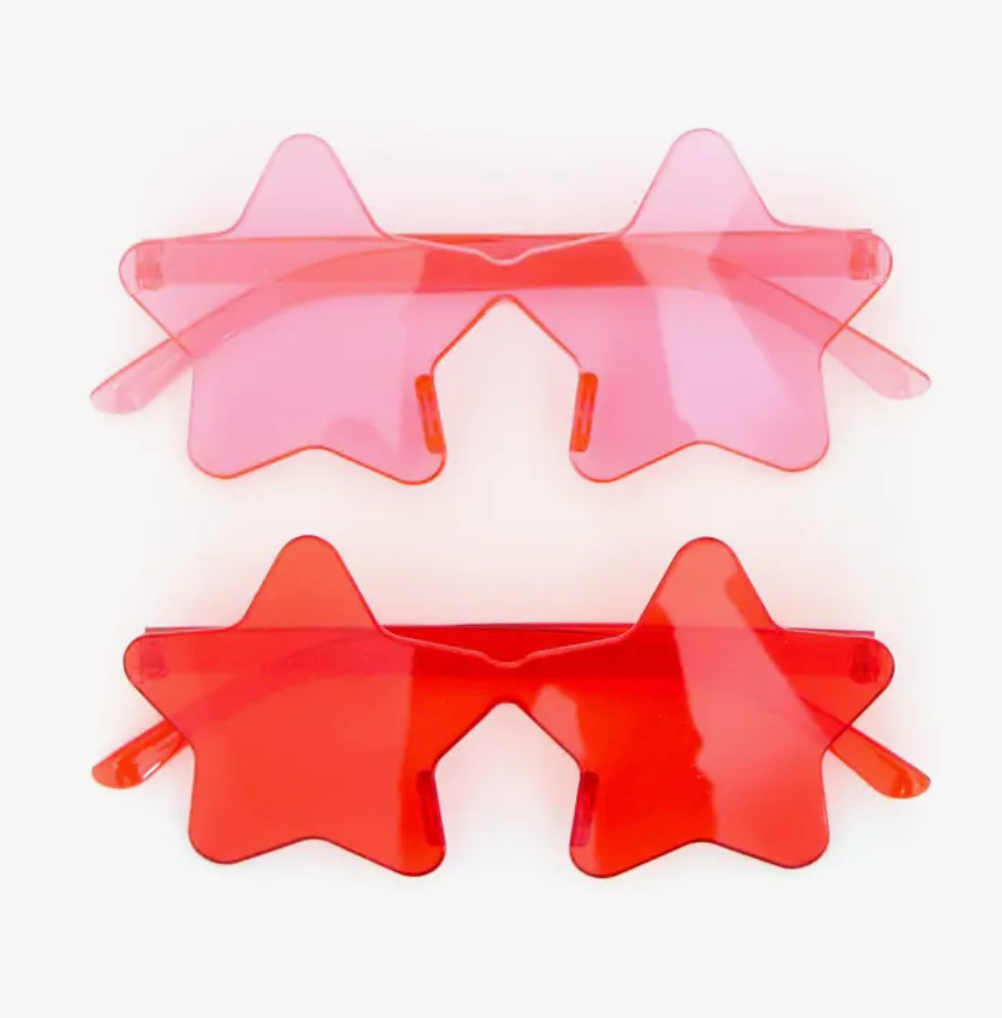 Red and Pink Star Sunglasses