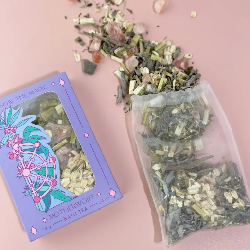 Motherwort Tarot Botanical Bath Tea Box