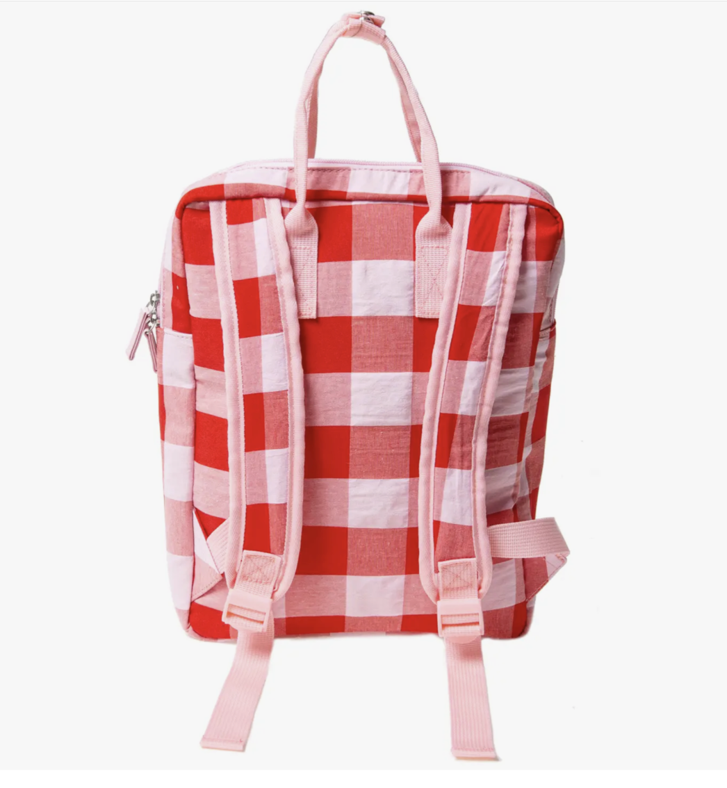 Cherry Check Backpack