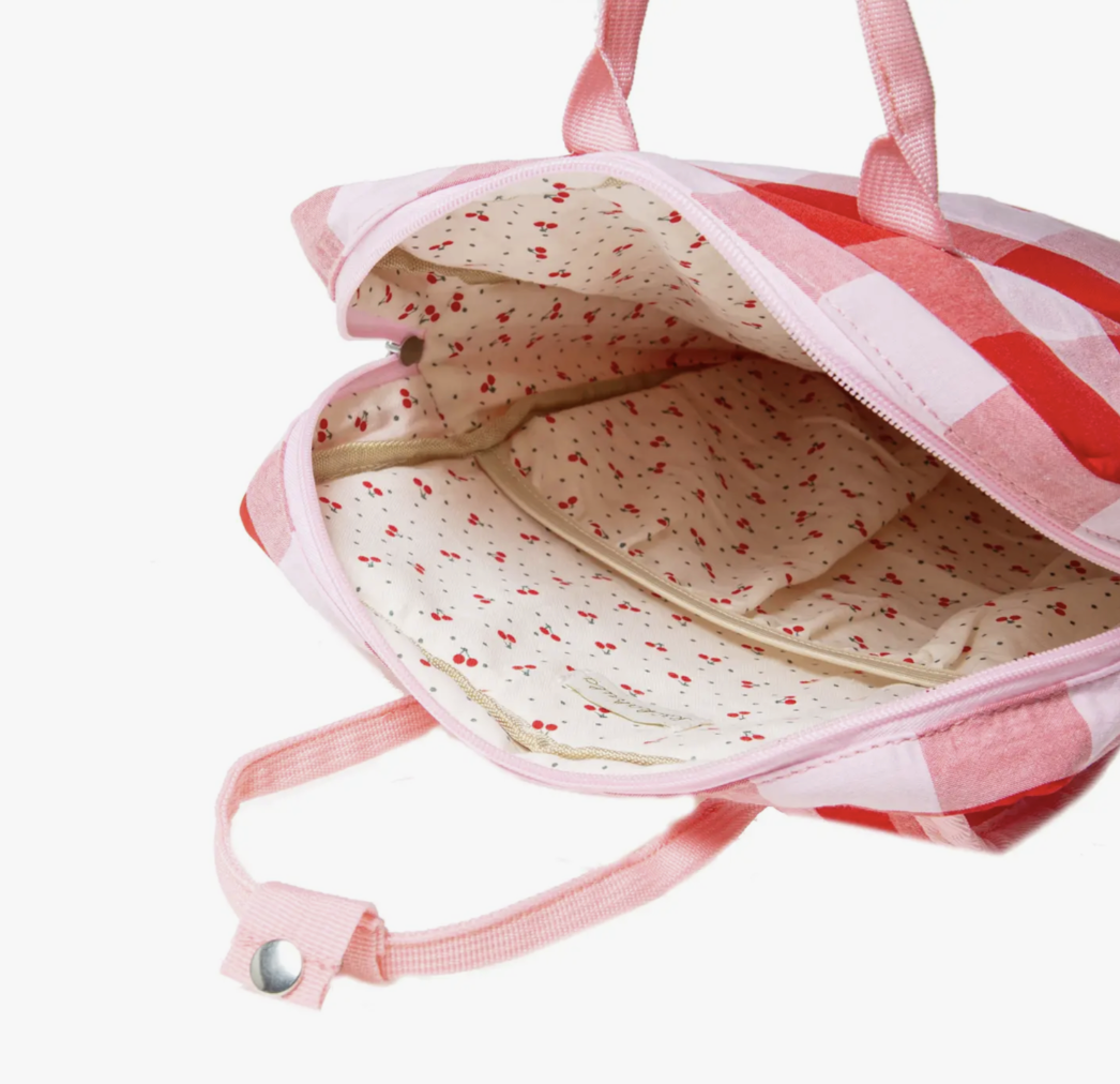 Cherry Check Backpack