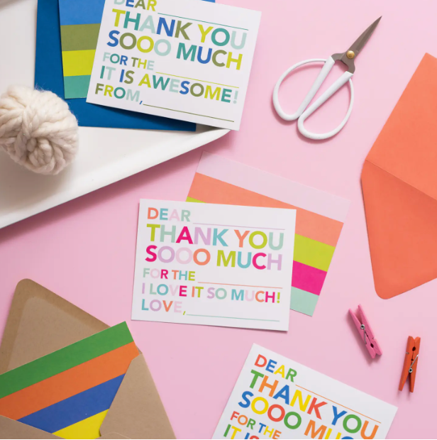 "Thank you" Fill-in-the-Blank Card