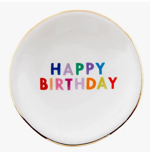 "Happy Birthday" Trinket Tray and Earring
