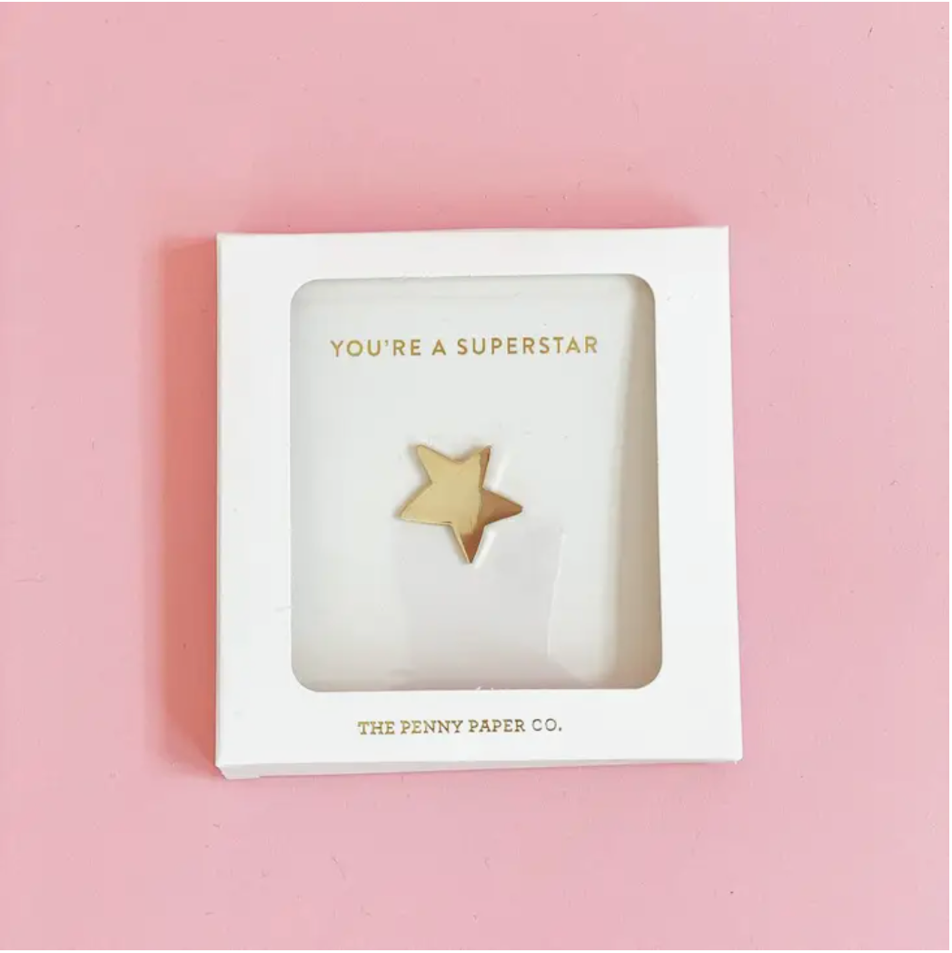 You're a Superstar Gold Pin