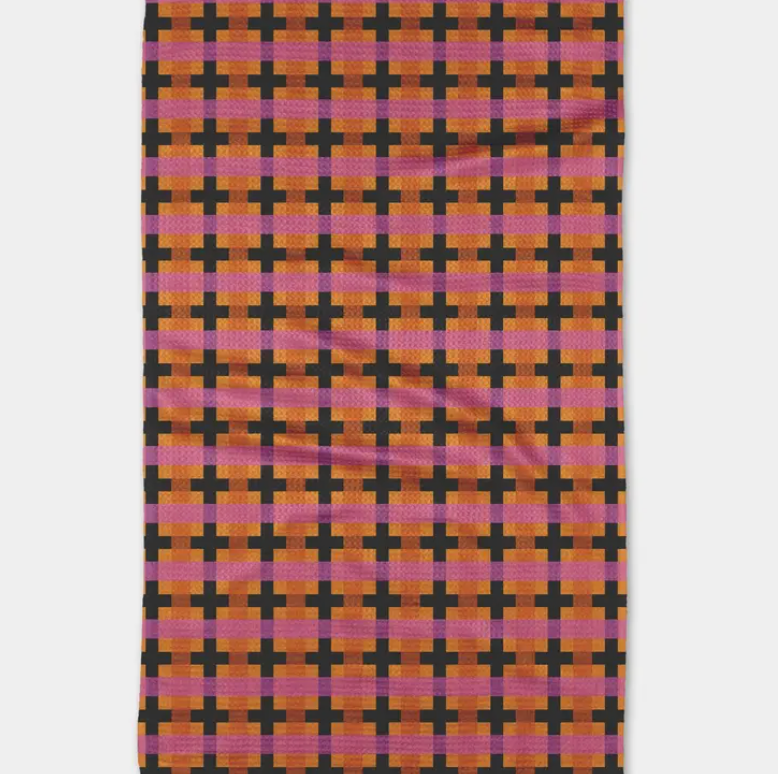Ghouly Gingham Tea Towel