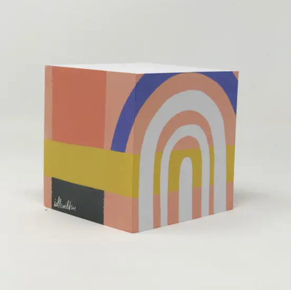 Color Block Sticky Cube