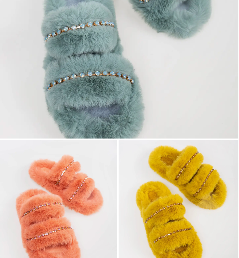 Charlotte Faux Fur Slipper