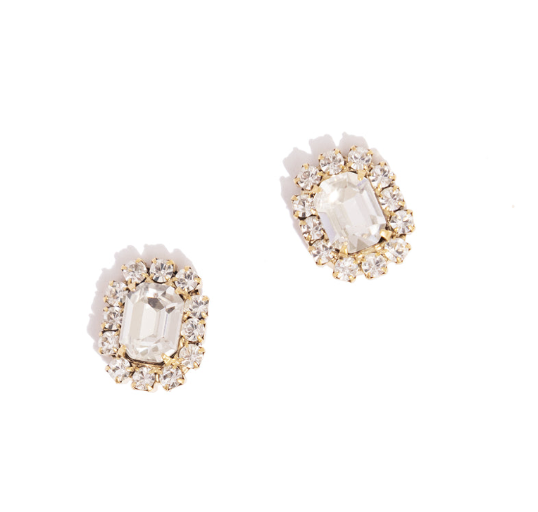 Tati Studs in Crystal