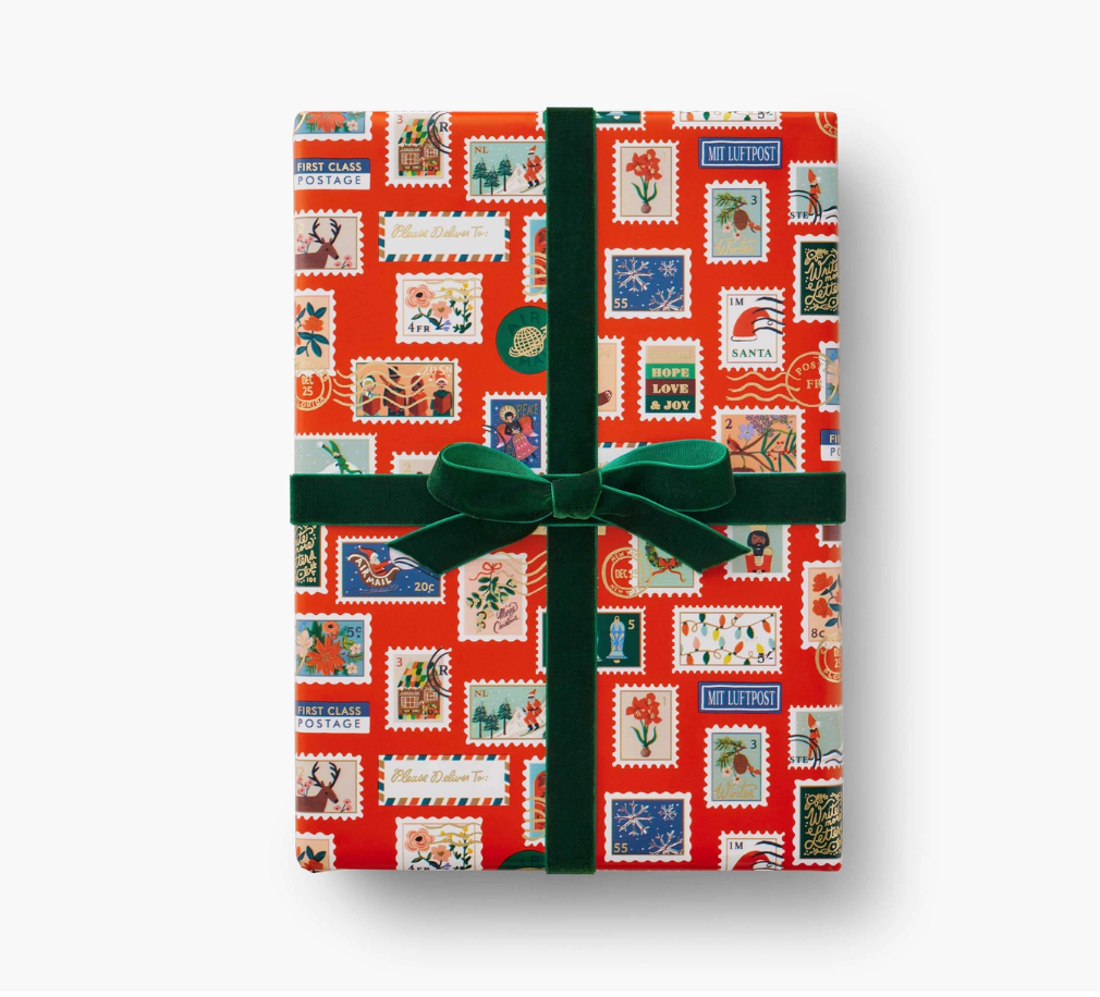 Holiday Stamp Gift Wrap