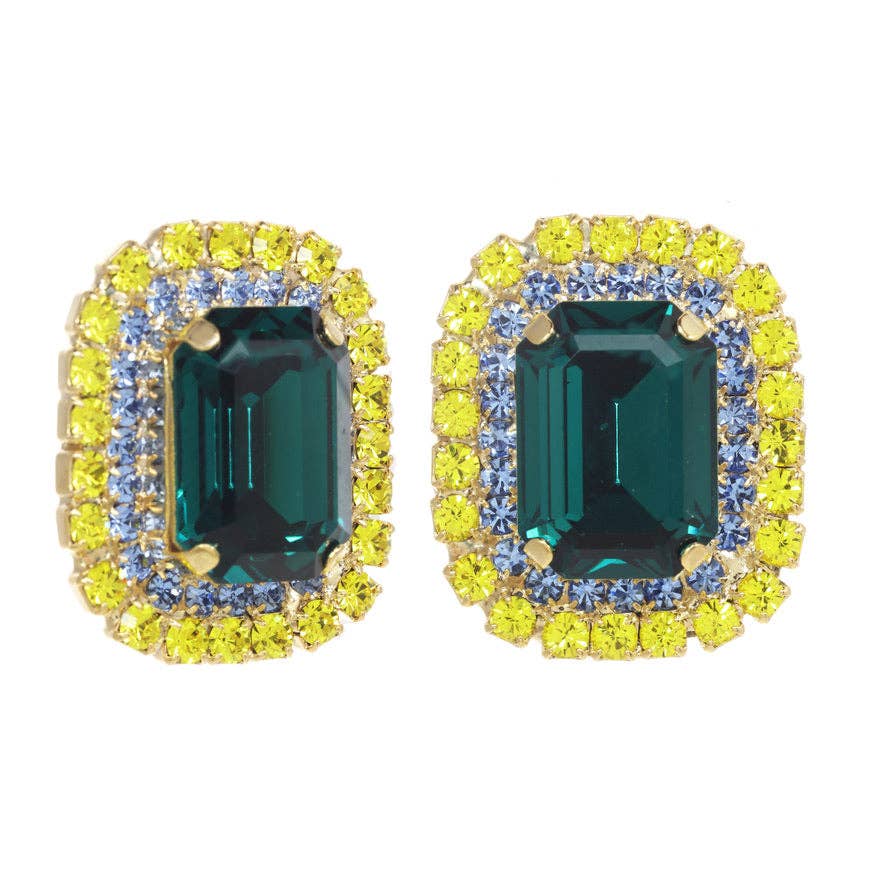Jaimi Studs in Antique Gold