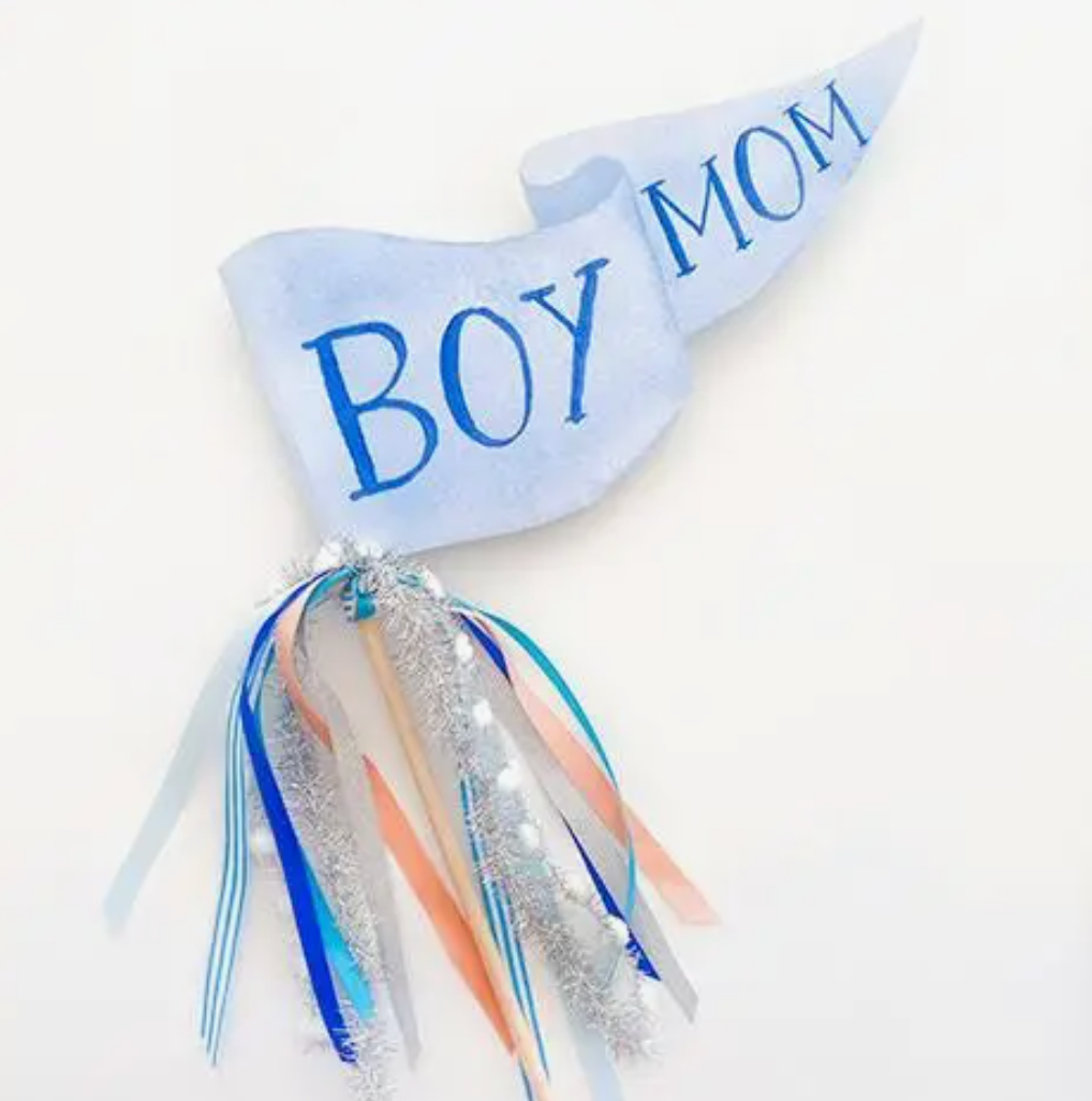 Boy Mom Party Pennant