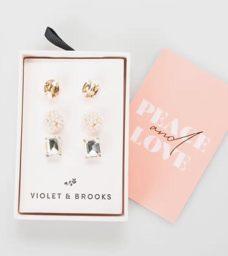 Trio EarRing Stud Set