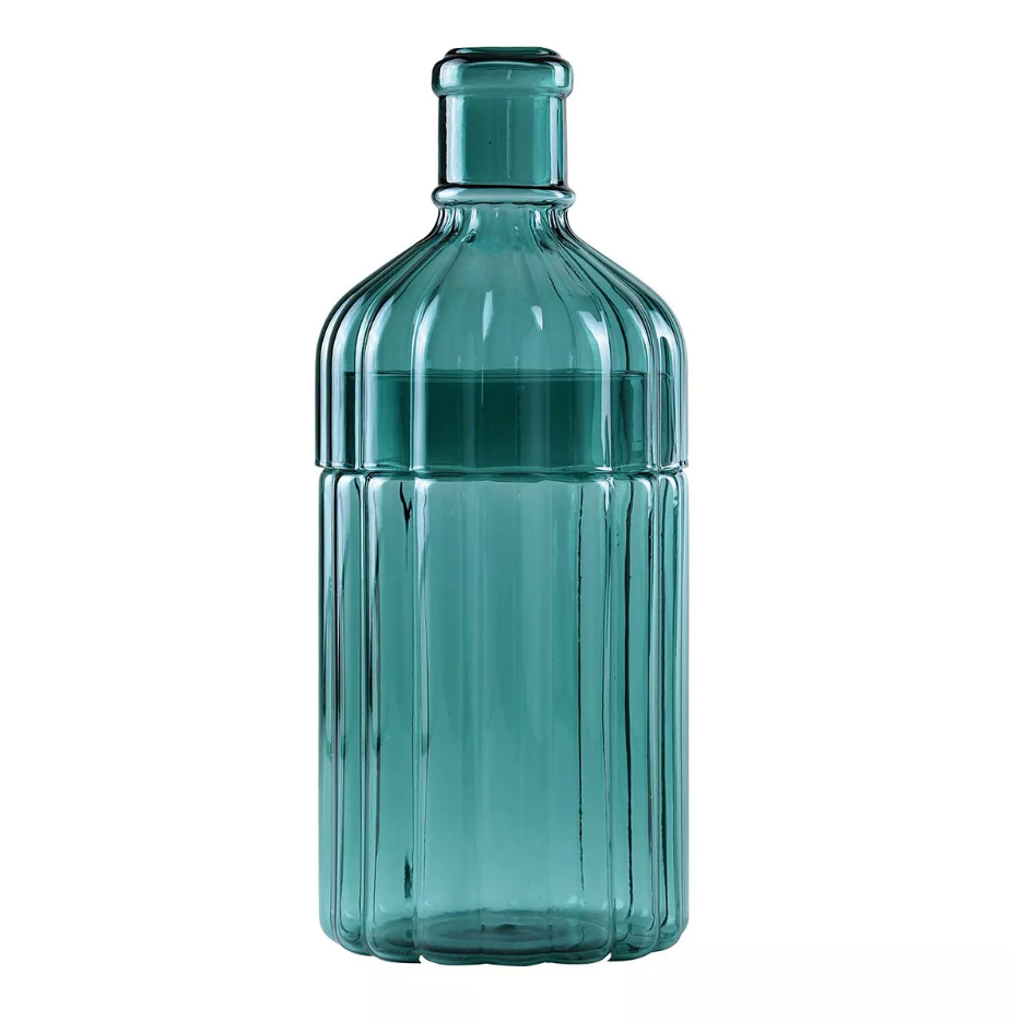 Metropolitan Elegance Ribbed Glass Flower Vase