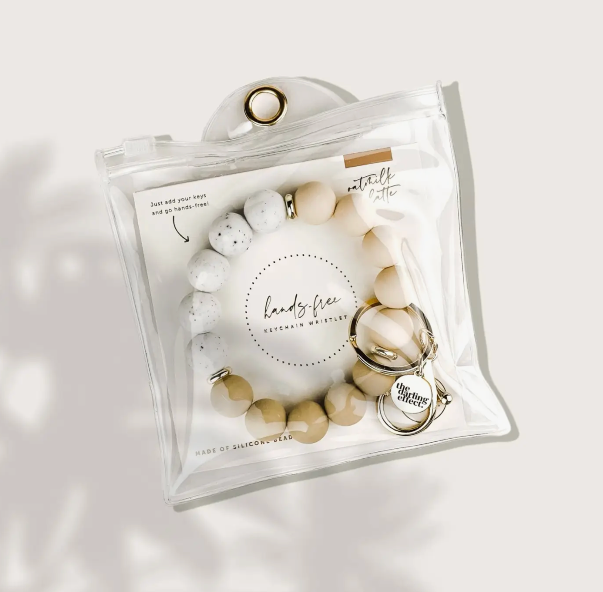 Keychain Wristlet - Oatmilk Latte