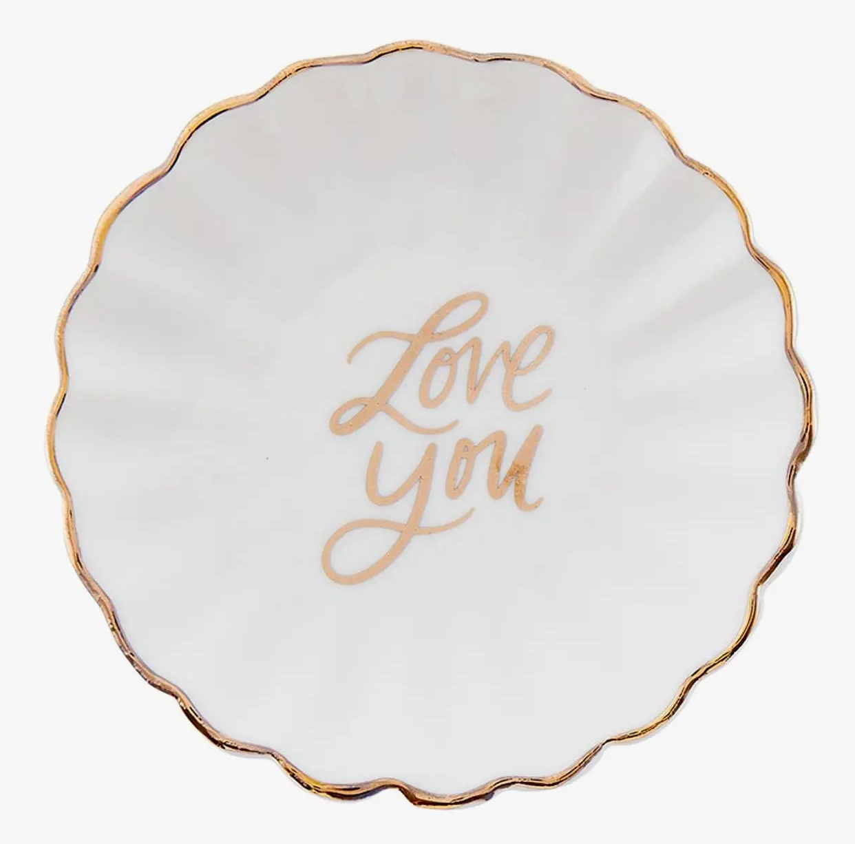 "Love You" Trinket Tray and Earring