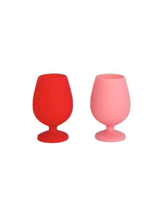 Cherry + Blush | Stemm | Silicone Unbreakable Wine Glasses