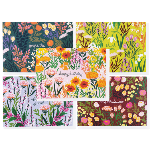 Botanical Greetings Note Card Set