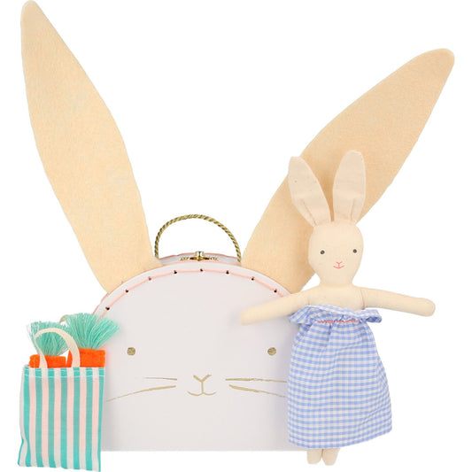 Bunny Mini Suitcase Doll