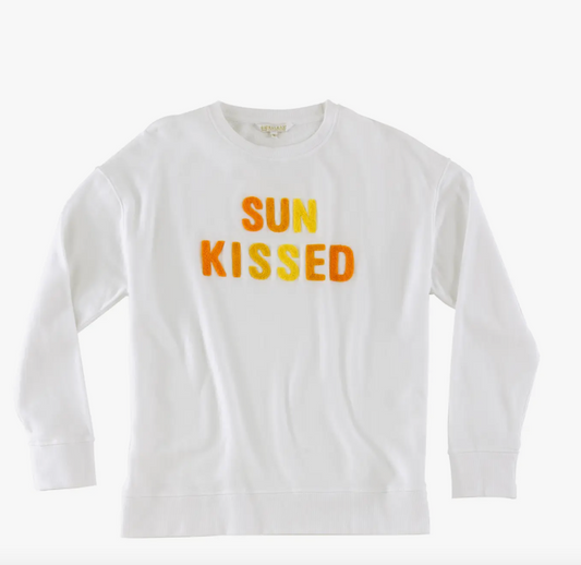 “Sun Kissed” White Sweatshirt