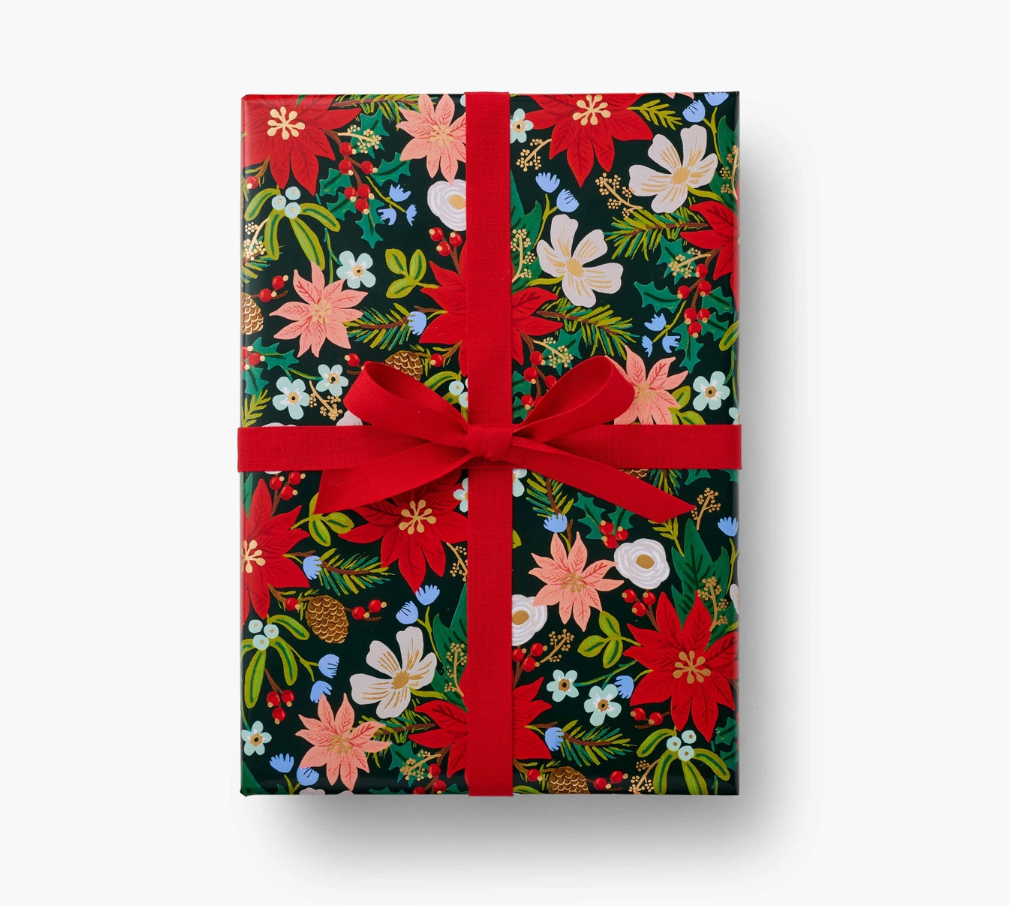 Poinsettia Gift Wrap