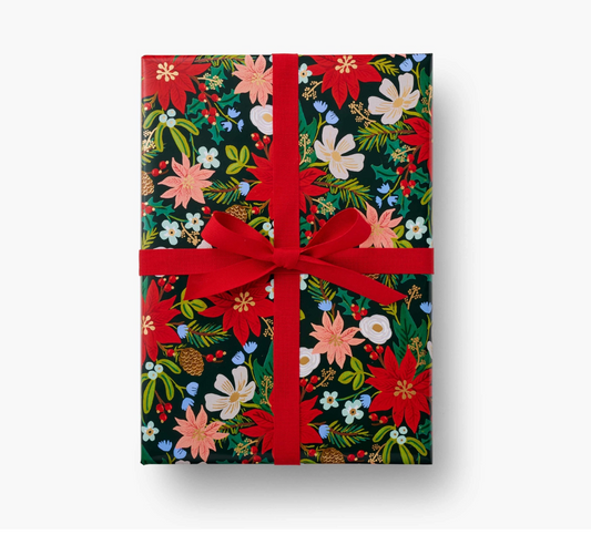 Poinsettia Gift Wrap