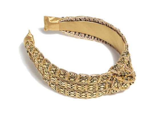 MESH BEAD KNOTTED HEADBAND