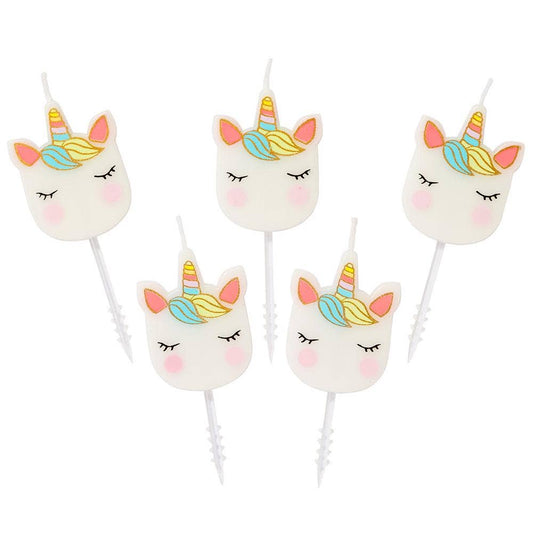 Unicorn Candles - 5 Pack