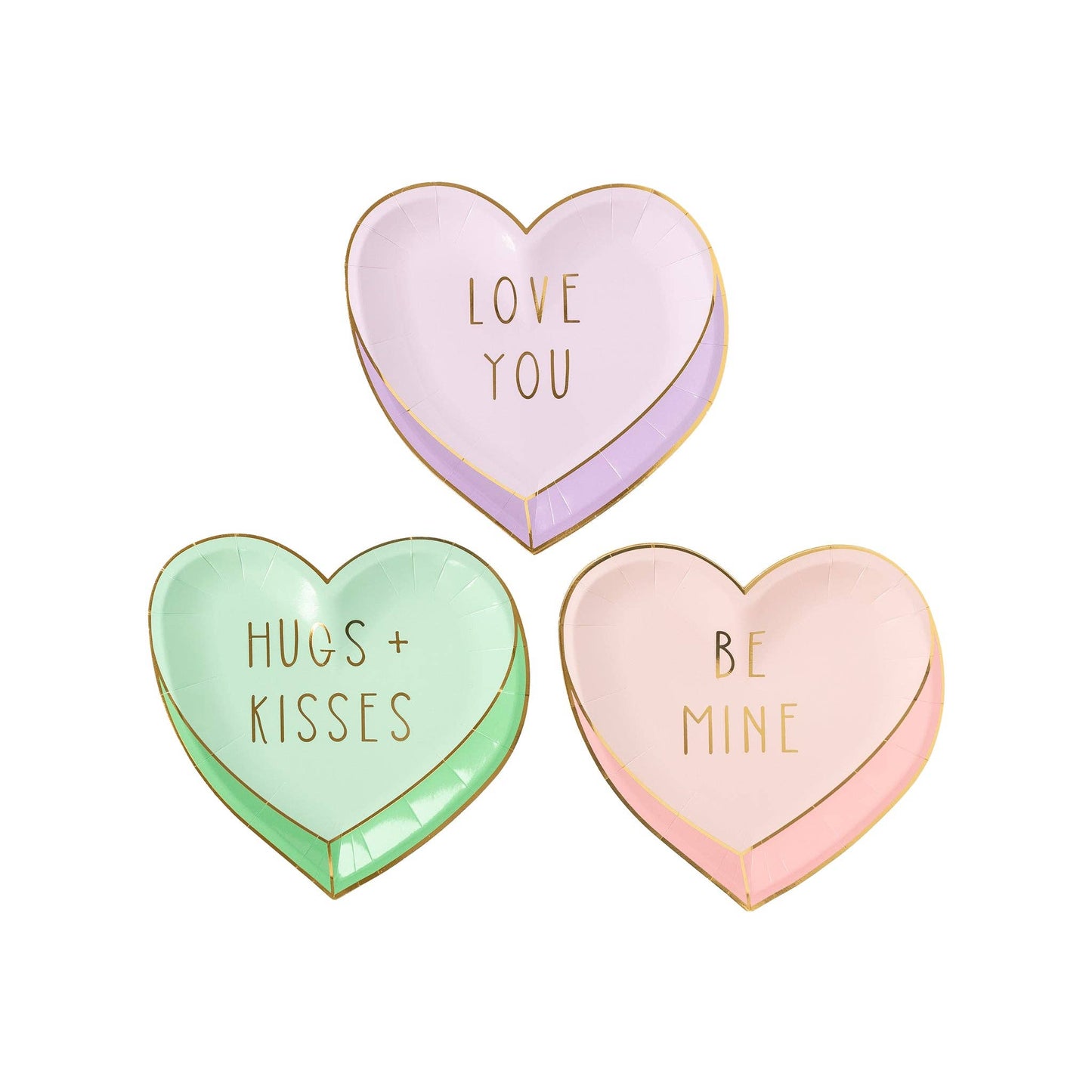 Candy Hearts Shaped Plate
