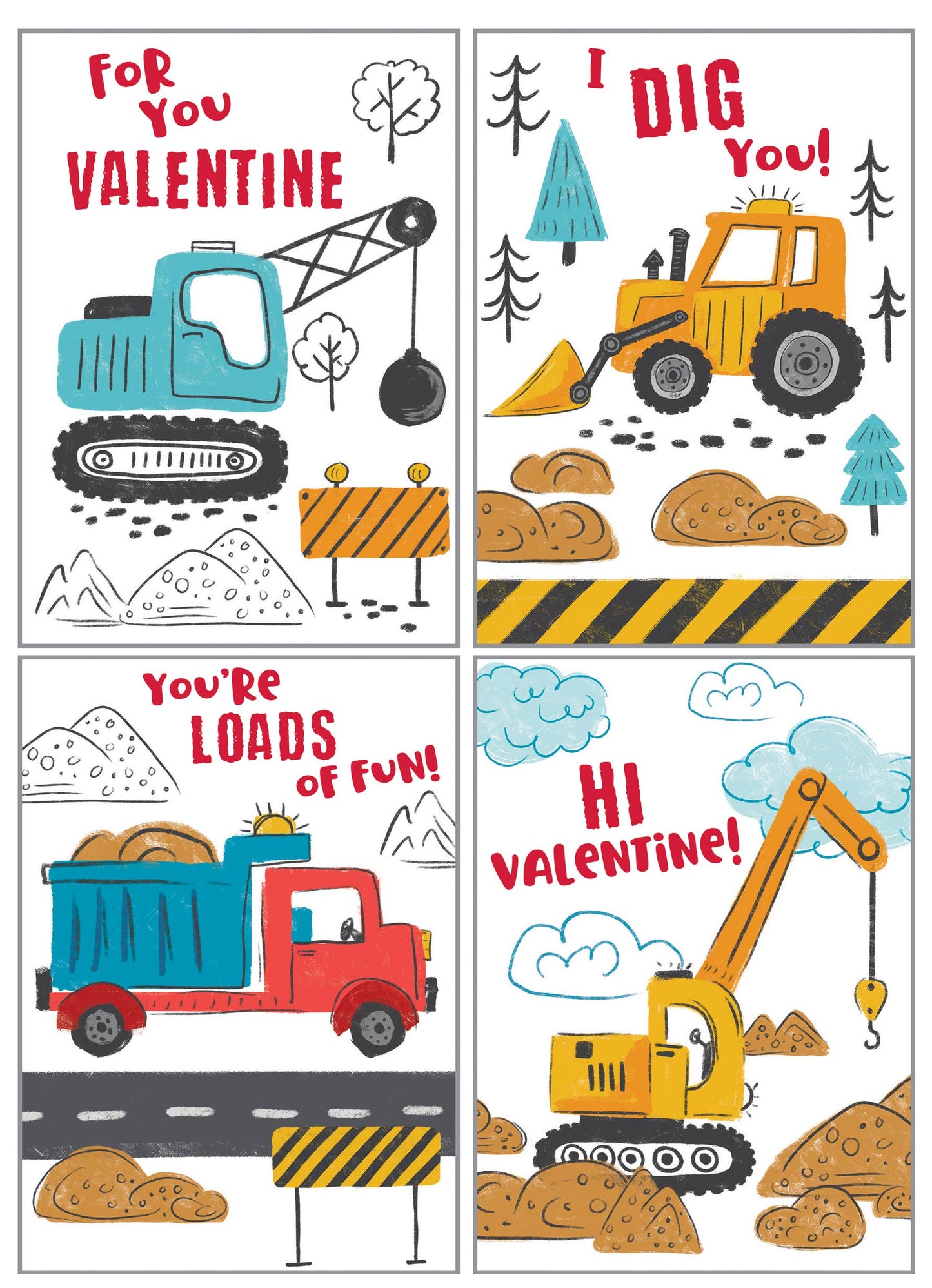 Kids Valentine Pack - Construction Time
