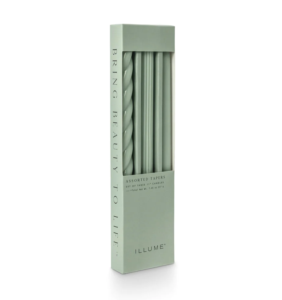 Assorted Taper Candle - Sage Green