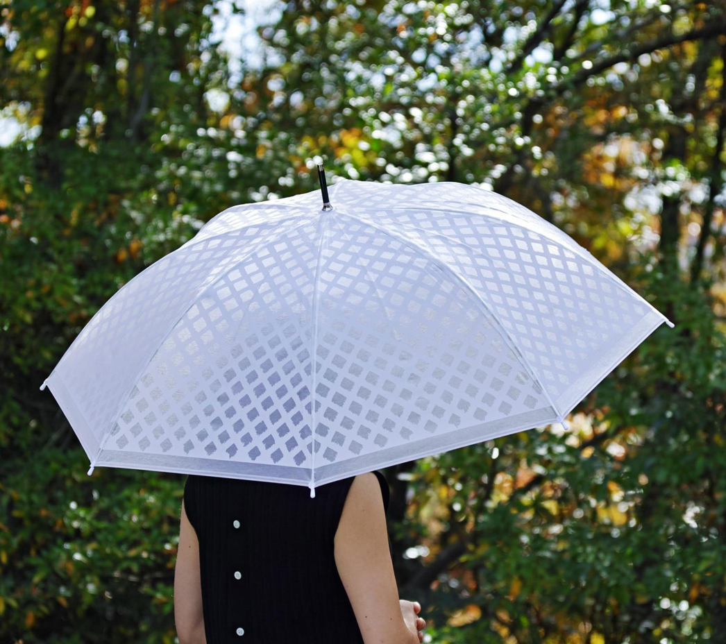 Happy Frosted Umbrella Check Pattern