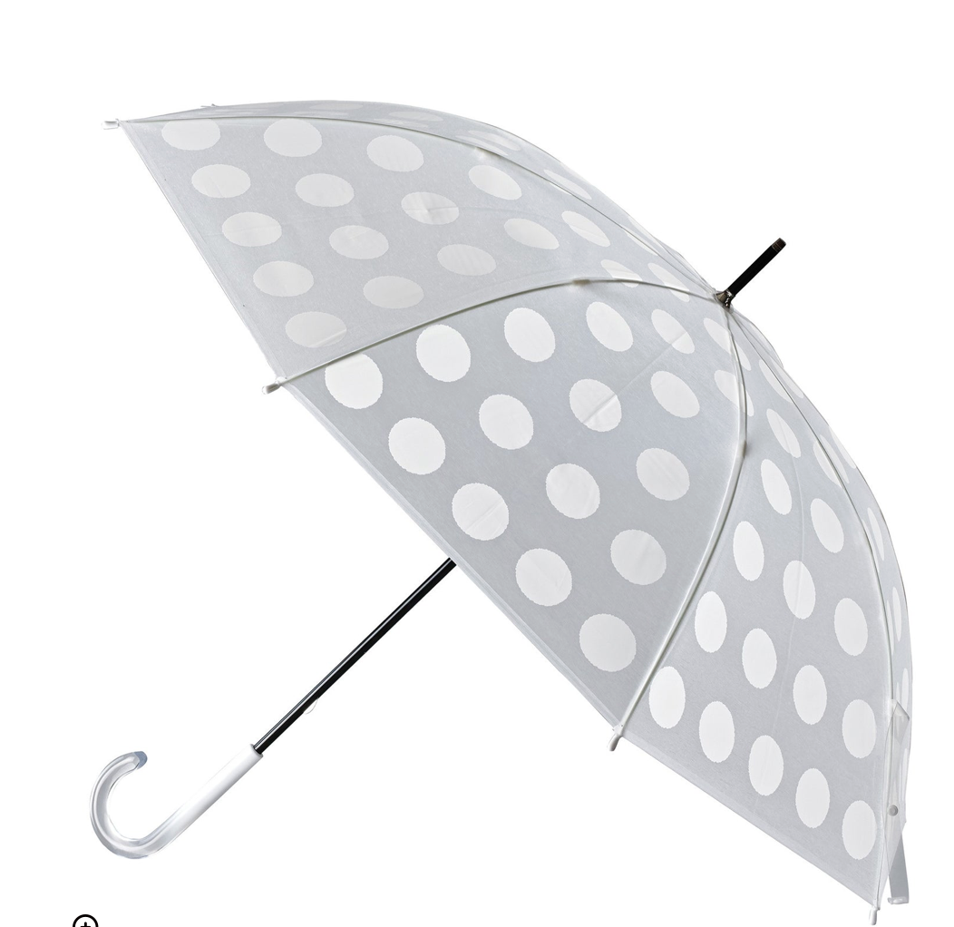 Happy Frosted Umbrella Dot Pattern