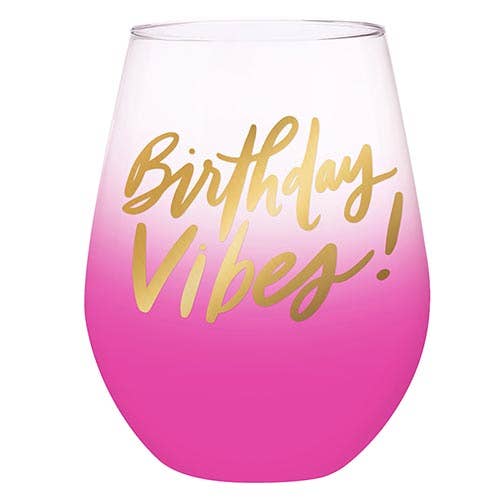 Birthday Vibes Glass
